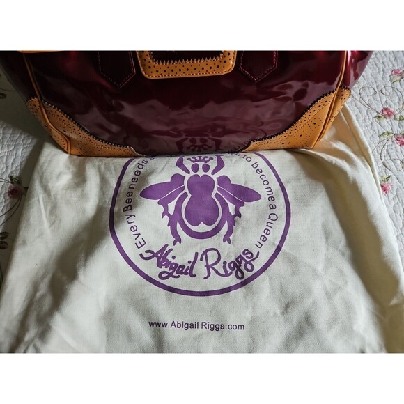 Ms. Bouvier by Abigail Riggs Patent Leather Ltd Edition 34/300 Purse Laptop Bag - Picture 4 of 16